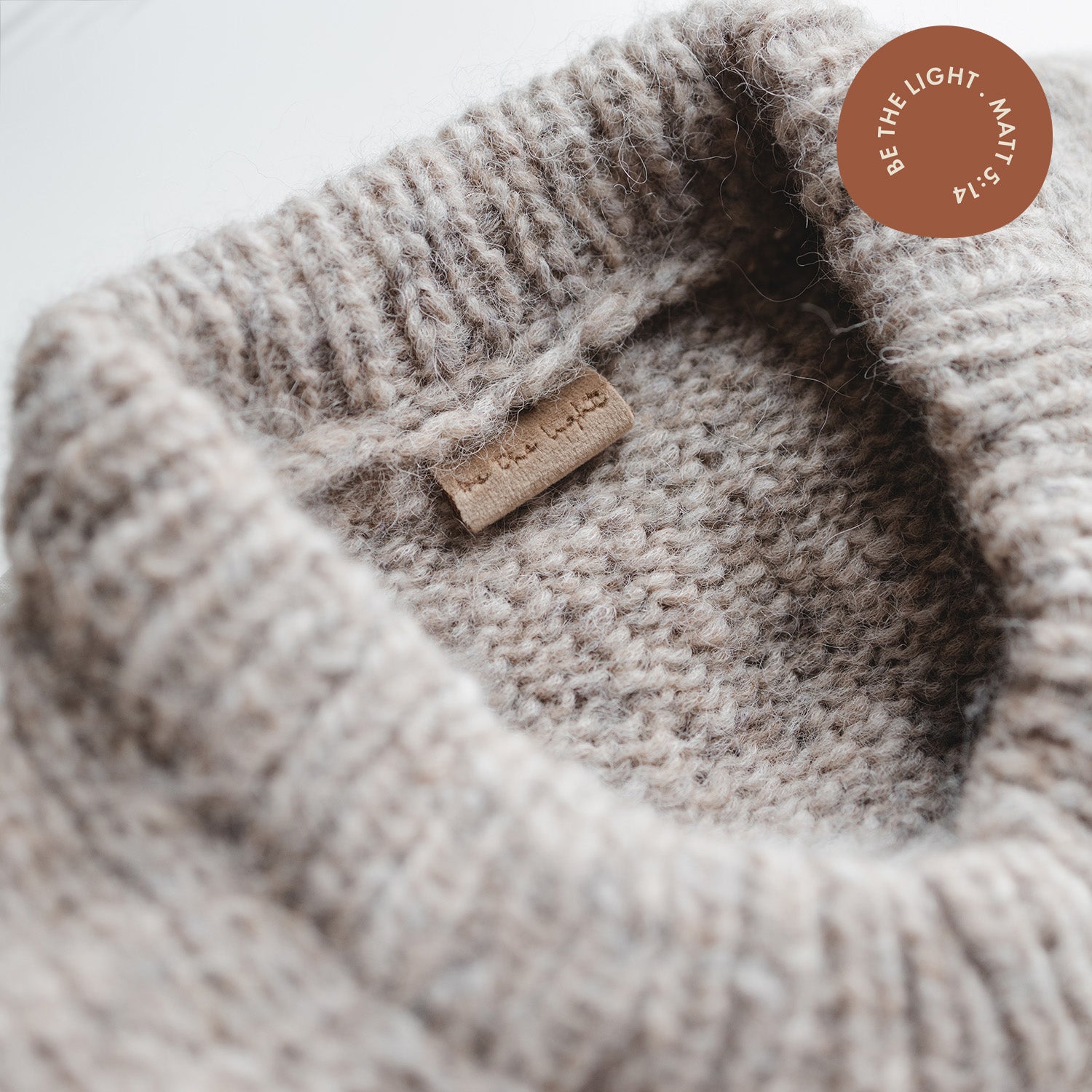 Dubbelvikt sammetsmärke - Be the Light