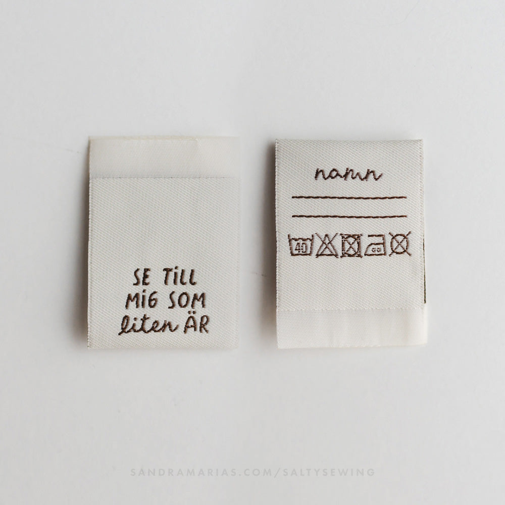 Vävt märke - Se till mig som liten är