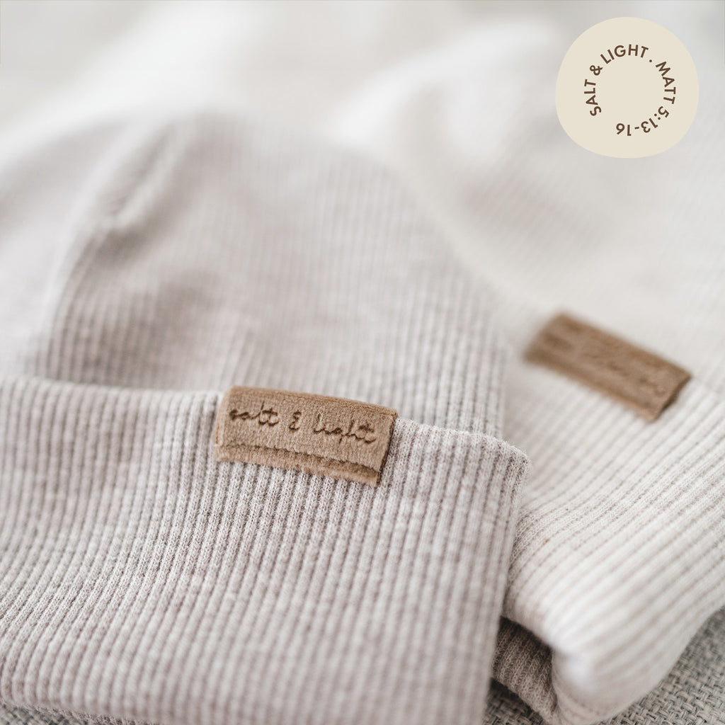 Dubbelvikt sammetsmärke - Salt & Light - 5-pack