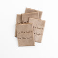 Dubbelvikt sammetsmärke - Be the Light - 5-pack