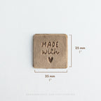 Sammetsmärke - Made with Love