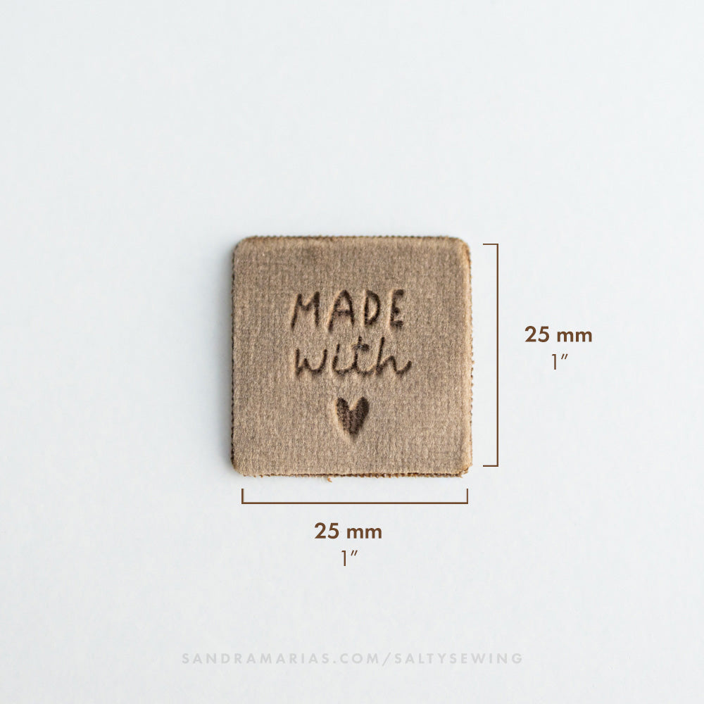 Sammetsmärke - Made with Love